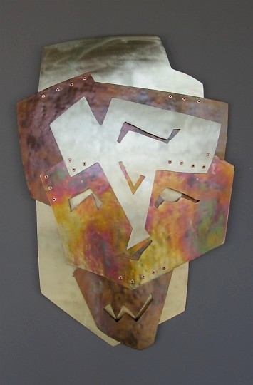 1284WM - "Hunter" Copper Oxide/Brass 16" x 20"